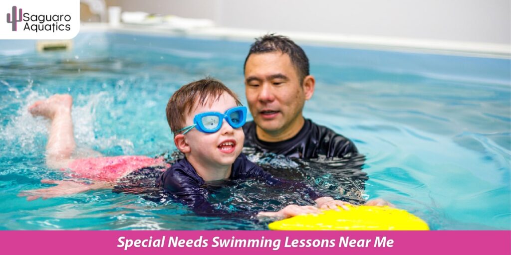 What is adaptive swimming, and how does it work for kids with special needs